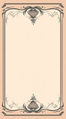 A stylish formal invitation design featuring decorative borders ideal for a business event, offering a classic and professional touch