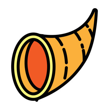Cornocopia Vector Filled Icon Design