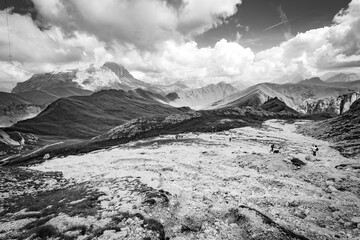 Camerloi in the Catinaccio d'Antermoia group on the Dolomites.Trentino Alto Adige, Italy