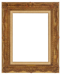 Patterned picture frame on a transparent background, in PNG format.
