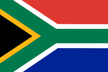 National Flag Republic of South Africa (RSA) - vector,