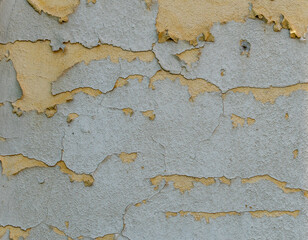 Obraz premium Cracked Weathered Paint Wall Texture Detail Abstract Background Design