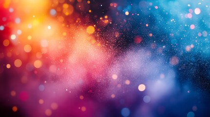 A vibrant abstract background with colorful bokeh and gradients, suitable for digital designs or artistic projects.