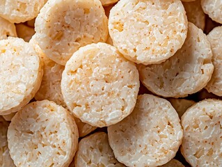 Healthy Gluten-Free Rice Cake Pile, Crunchy Low-Calorie Snack, Ideal for Diets and Vegan Meals, Light Puffed Rice with Whole Grains, Perfect for Clean Eating and Weight Loss Options