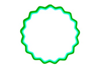 Green border for logo, poster, decoration