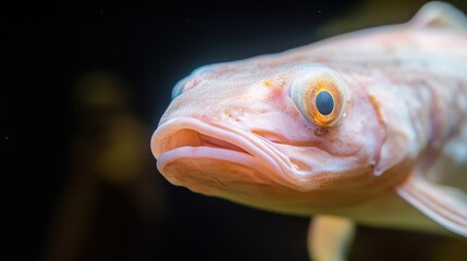 Obraz premium A fish with a big eye and a small mouth