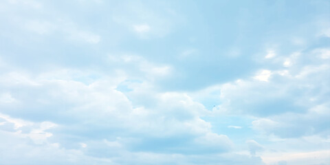 sunny sky blue light watercolor background. Aquarelle painting brush effect card paper textured canvas cloudy smoke space for text, entertaining card, template. aquamarine color graphics illustration