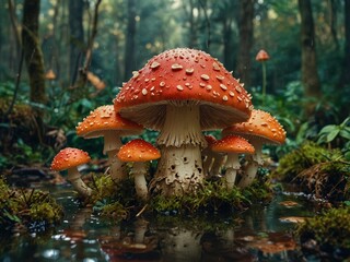 Fototapeta premium fly mushroom