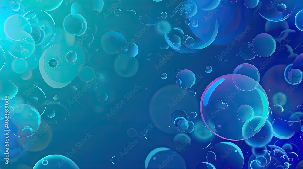Poster website background blobs tech style simple