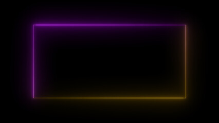 Rectangle icon, Glowing insulate