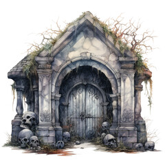 Crypt Isolated on a Transparent Background