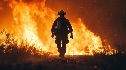 Naklejka premium Devastating Wildfire Engulfs Maui, Hawaii: Scene of Destruction and Damage