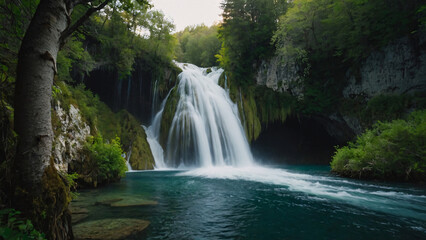 Fototapeta premium Chasing Waterfalls in Plitvice Lakes, Croatia 2.jpg, Chasing Waterfalls in Plitvice Lakes, Croatia