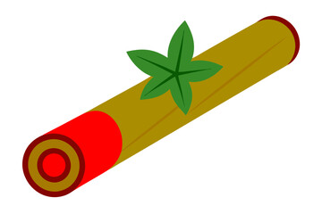 Cinnamon Stick vector illustration on white background