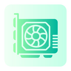 graphic card gradient icon