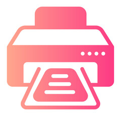 printer gradient icon