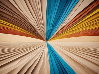 modern abstract design featuring interlocking wooden blocks forming a 3d geometric pattern, adding depth and texture