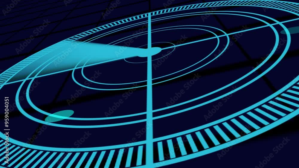 Poster enemy aircraft or ships detected by radar scan, object's speed and location monitoring. scanning obj
