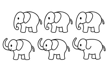 set of elephants