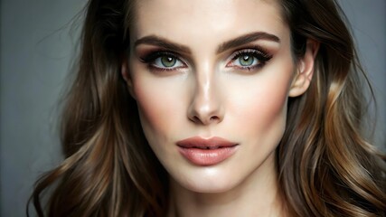 A Woman Model With Natural Makeup