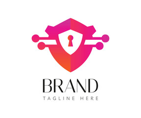 Shield logo icon design template elements. Usable for Branding, Business and Technology Logos.
