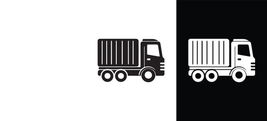 Graphic Truck Silhouette Vector Design.