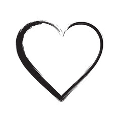 Valentine heart icon. Heart shape Isolated on white background Vector eps.