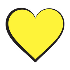 Valentine heart icon. Heart shape Isolated on white background Vector eps.