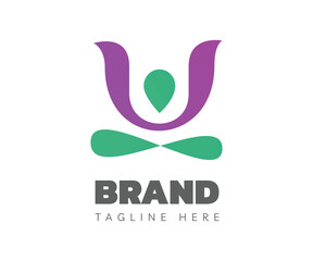 Flower logo icon design template elements. Usable for Branding and Business Logos.
