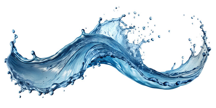 recommend clip art: Water wave splash Isolated on transparent background