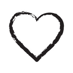 Valentine heart icon. Heart shape Isolated on white background Vector eps.