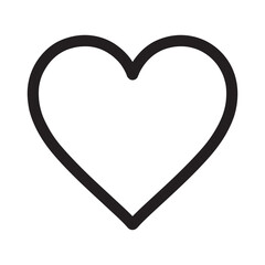 Valentine heart icon. Heart shape Isolated on white background Vector eps.