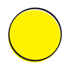 Circle shape Icon black grunge vector. Round frame Vector Icon.