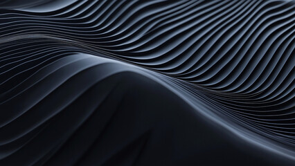 Naklejka premium Abstract Fluid Waves - A Monochromatic Background for Modern Wallpapers and Artistic Wall Art Designs