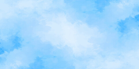 Abstract white and blue color frozen ice surface design background. soft sky blue watercolor sky and clouds, Light blue background with watercolor. gradient light white sky background with clouds.	