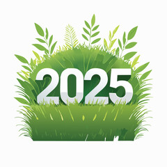 Happy New Year 2025 Vector Typography