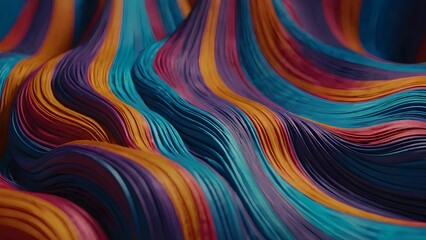 Obraz premium Abstract colorful background with wavy lines.