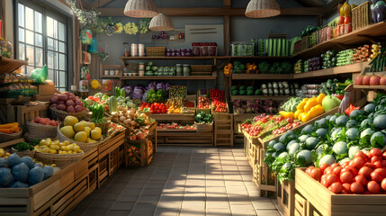Obraz premium Vegetable Market