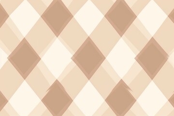 The gingham pattern on a Beige and white background 