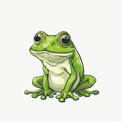 Obraz premium Frog Sound element animal cartoon isolated whitebackground 16:9