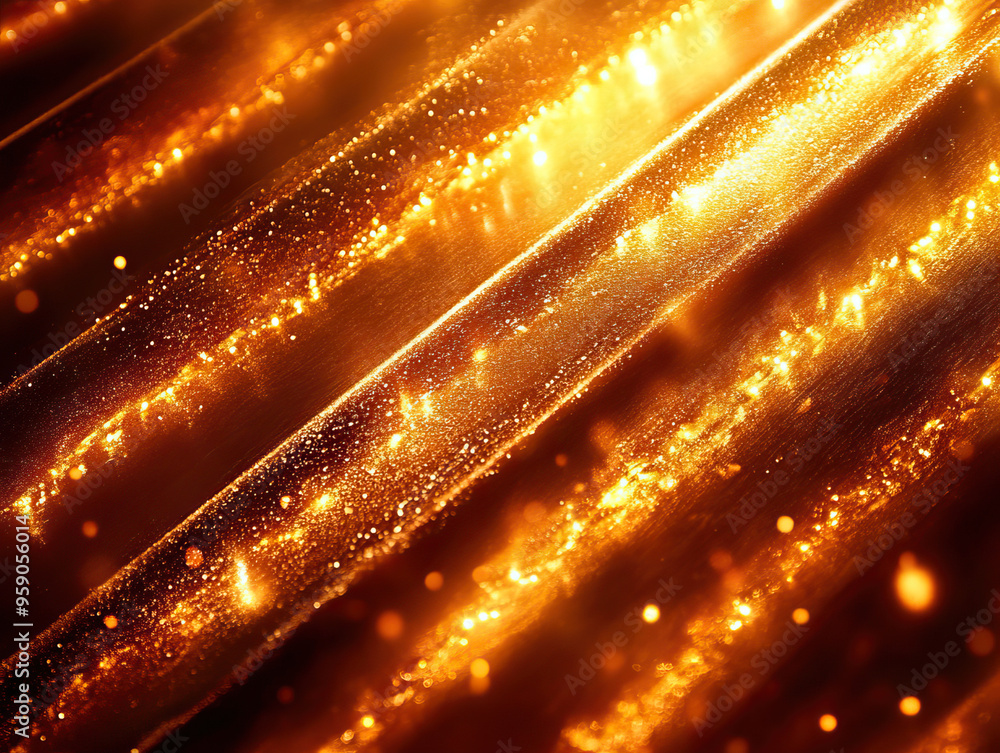Aufkleber a stunning golden abstract background with shimmering light effects, creating a mesmerizing and warm