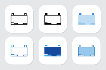 Whiteboard icons with various design styles