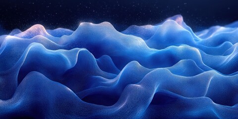 Obraz premium Abstract Blue Waves