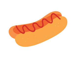 hot dog vector illustration