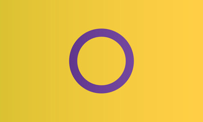 Intersex pride flag vector illustration