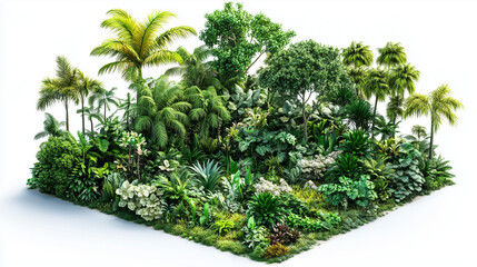 A beautiful small forest clipart