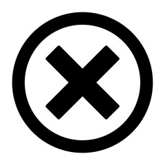 Crossmark Vector Icon Design