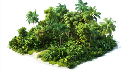 A beautiful small forest clipart
