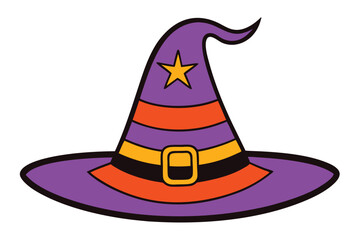 Halloween pumpkin hat illustration