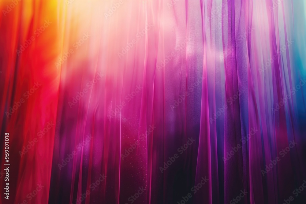 Aufkleber A blurred image of a vibrant curtain with intricate patterns and colors